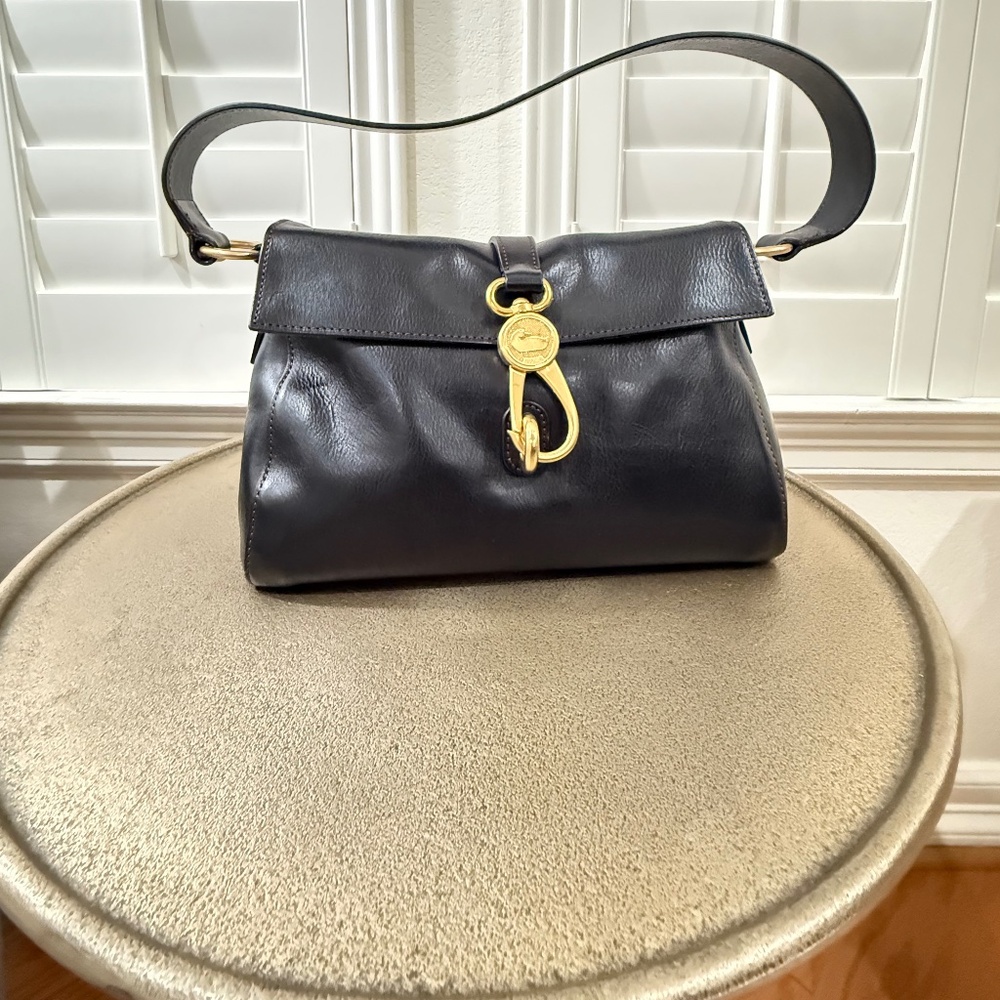 Dooney & Bourke Black Florentine Hobo Libby Handbag